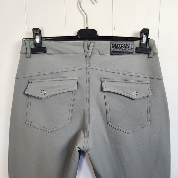 Outdoor Research Womens Rambler Trail Hiking Pants Gray Straight Leg Stretch 6 - Picture 3 of 10